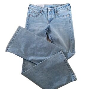 H&M Divided Women's Flare Jeans Size 6 Light Blue‎ Low Rise Bootcut Denim NWT